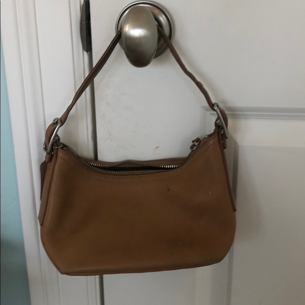 small brown coach bag